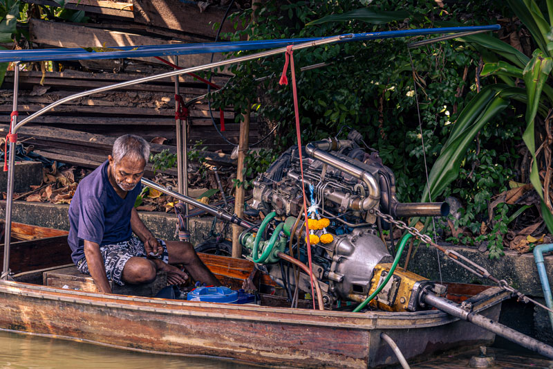 Man in Canoe