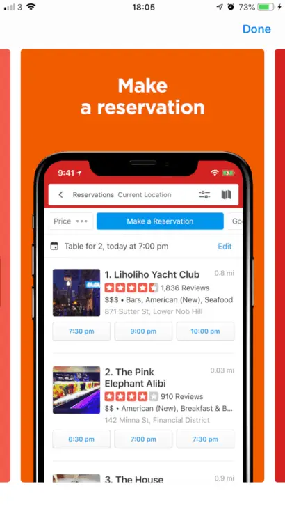 yelp app