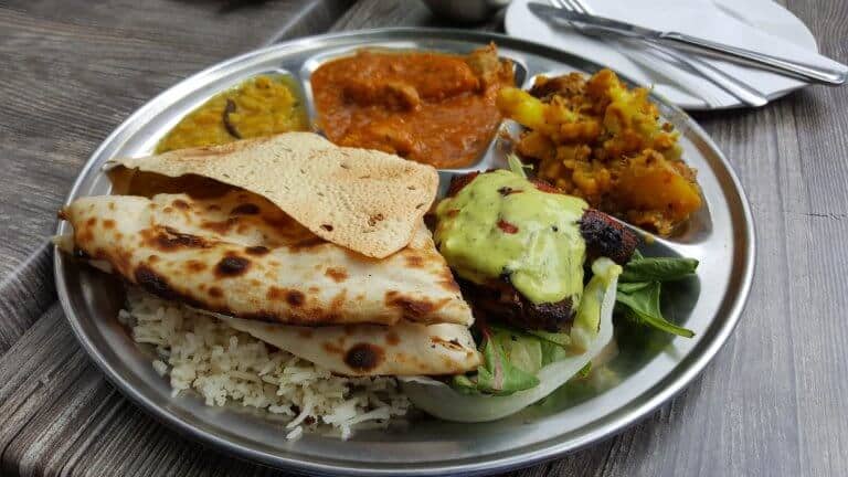 india thali