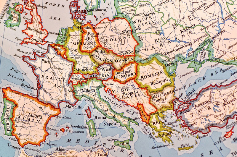 Europe map