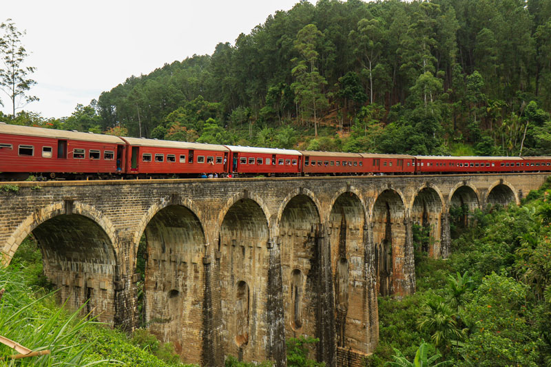 Nine Arches Bridge with Train
