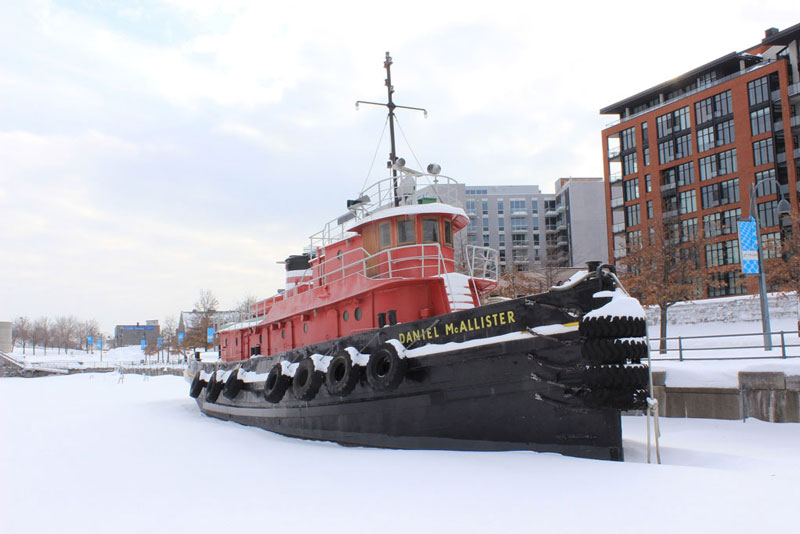montreal old port winter