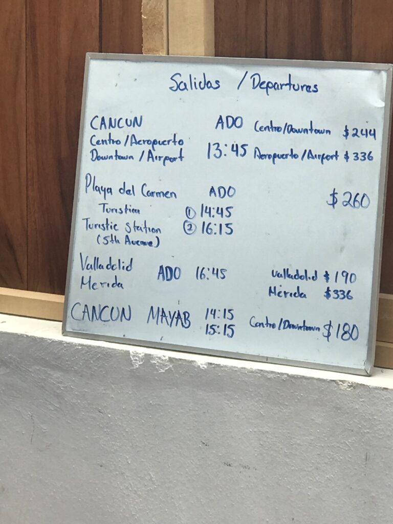 buses timetable